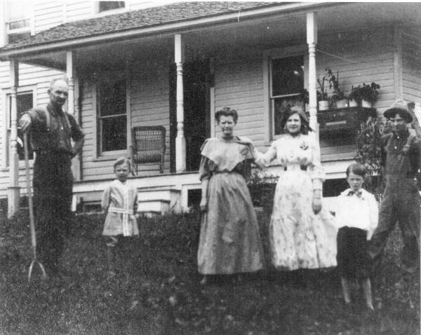 Anna Hawley Mills and Family